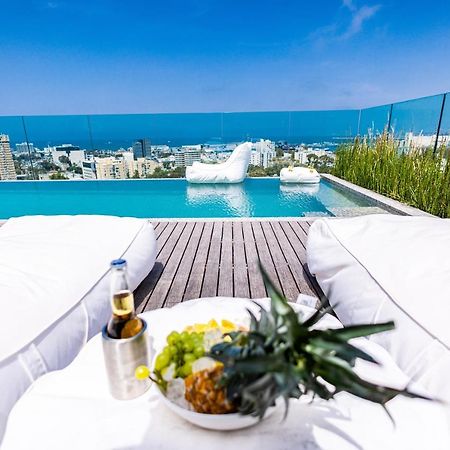 Serene - Infinity Cview Pool - 4 Bedrooms Luxury Penthouse Хайфа Екстер'єр фото