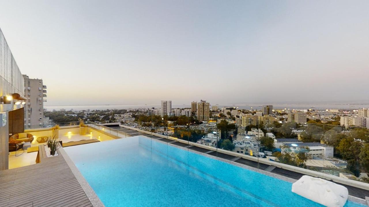Serene - Infinity Cview Pool - 4 Bedrooms Luxury Penthouse Хайфа Екстер'єр фото