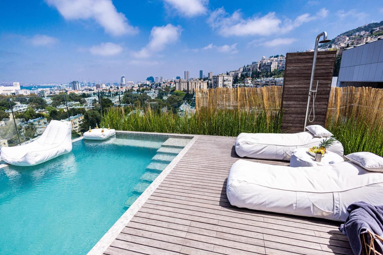 Serene - Infinity Cview Pool - 4 Bedrooms Luxury Penthouse Хайфа Екстер'єр фото